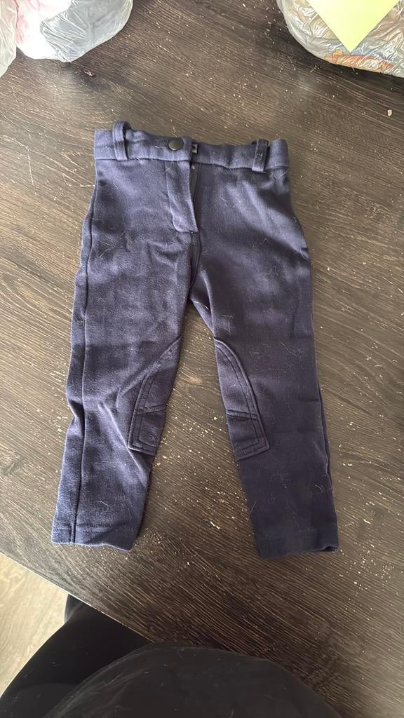 Paardrijbroek blauw maat 83-90, Dieren en Toebehoren, Paardrijkleding, Ophalen, Zo goed als nieuw, Onderkleding