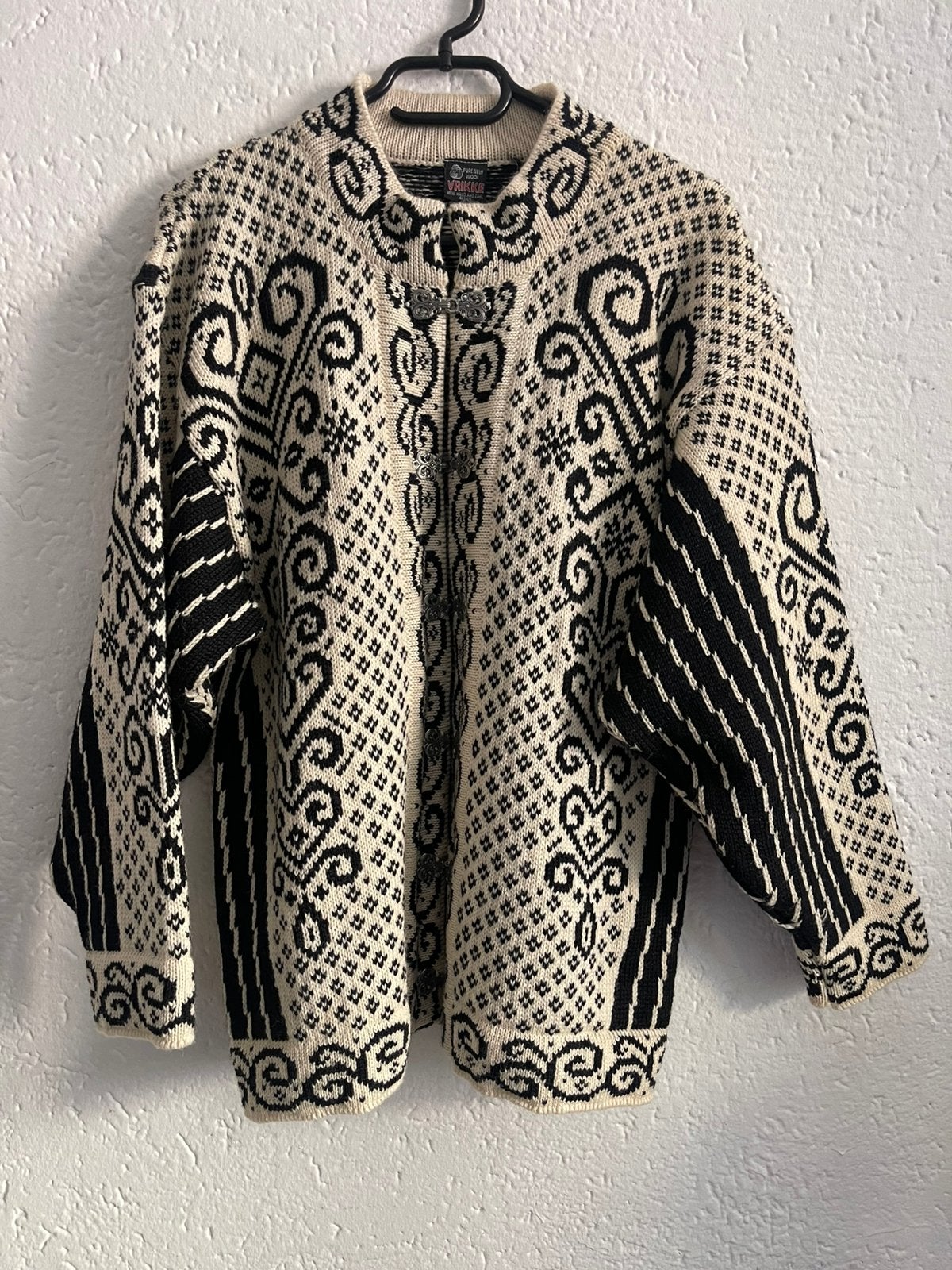 Vrikke irene Haugland wol vest noors 42/44, Vrikke, Meerkleurig, Maat 42/44 (L), Ophalen of Verzenden