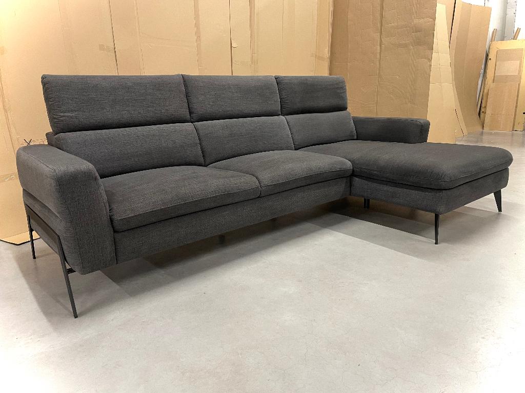 Sofa / bank met longchair - NIEUWSTAAT, Huis en Inrichting, Ophalen, Zo goed als nieuw, Stof