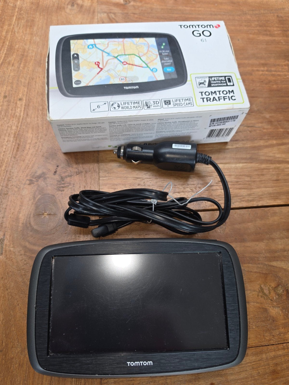 TomTom GO 61 Navigatiesysteem met Lifetime Maps, Auto diversen, Autonavigatie, Ophalen, Gebruikt