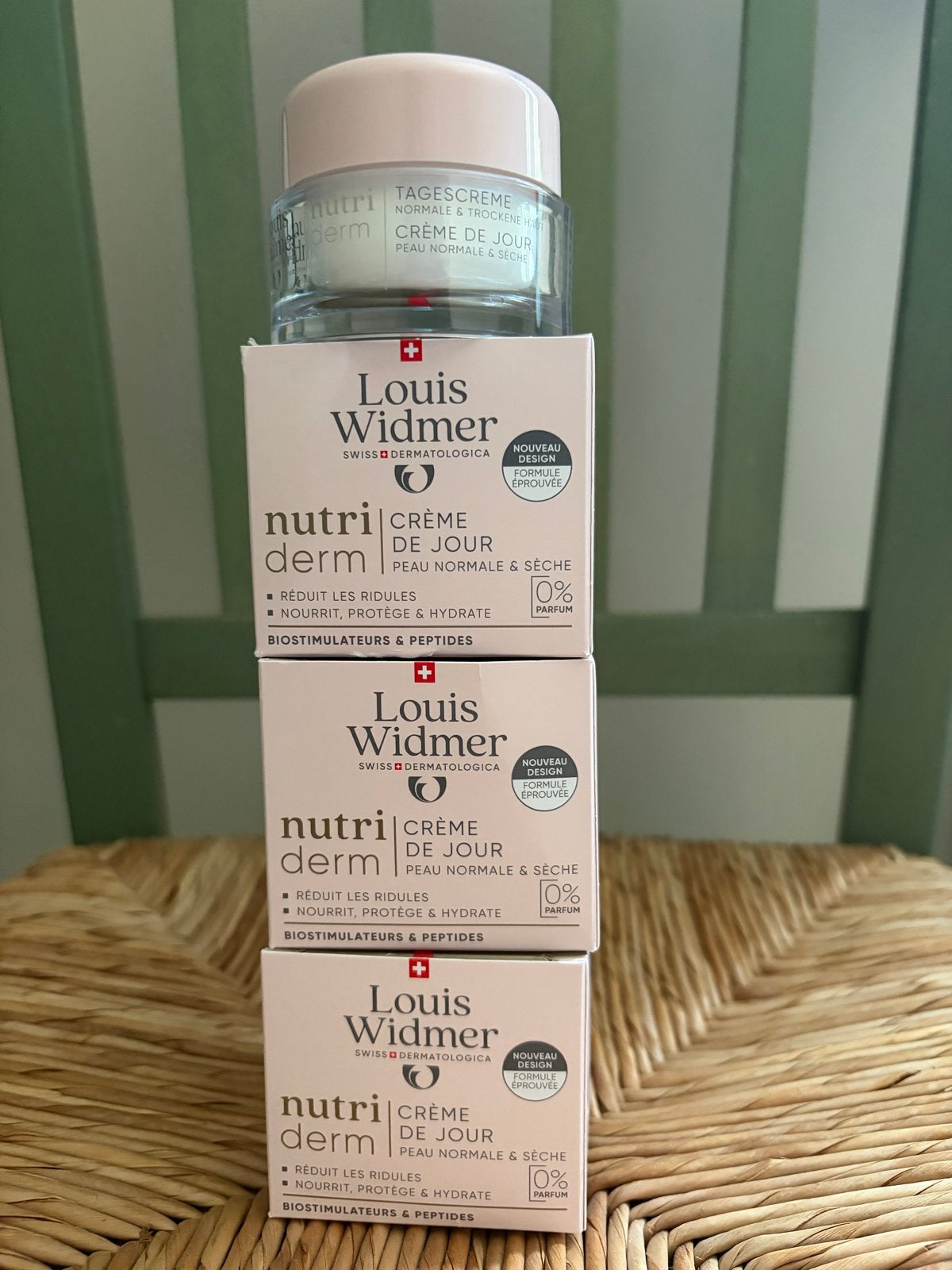 Louis Widmer Nutriderm Dagcrème  0%parfum  50ml, Ophalen of Verzenden, Nieuw, Gehele gezicht, Verzorging