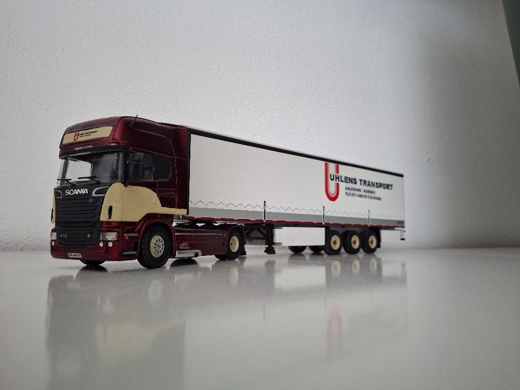 Scania R6 topline Uhlens Norway, Tekno 1/50 code 3, Ophalen of Verzenden, Nieuw, Bus of Vrachtwagen, Tekno