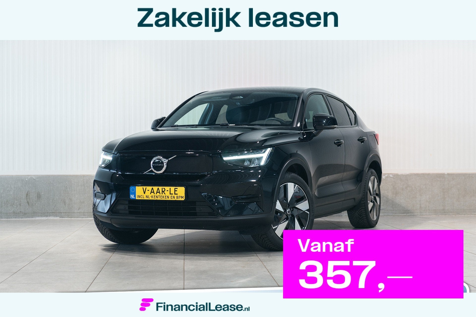 Volvo C40 Aut. Single Motor Extented Range 82 kWh SOH 91% Go, Automaat, Gebruikt, 252 pk, Zwart