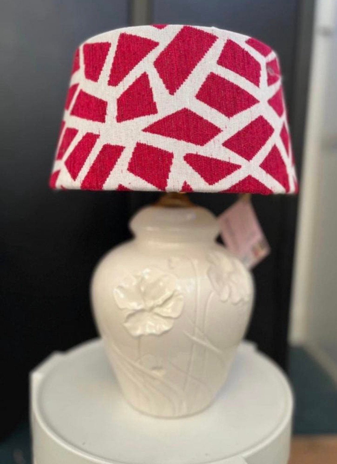 Leuke retro lampenkap in roze kleur NIEUW, Ophalen of Verzenden, Zo goed als nieuw, Oranje