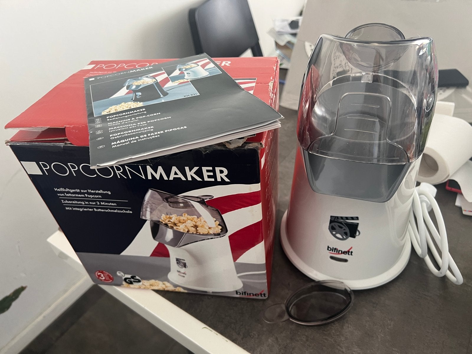 Bifinett Popcornmaker - Zo goed als nieuw, Witgoed en Apparatuur, Ophalen, Zo goed als nieuw