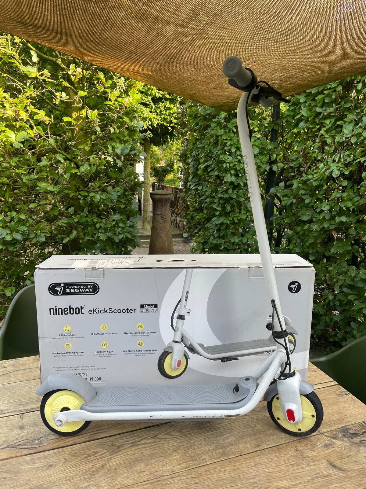 Ninebot eKickScooter ZING C10, Fietsen en Brommers, Ophalen of Verzenden, Zo goed als nieuw, Elektrische step (E-scooter)