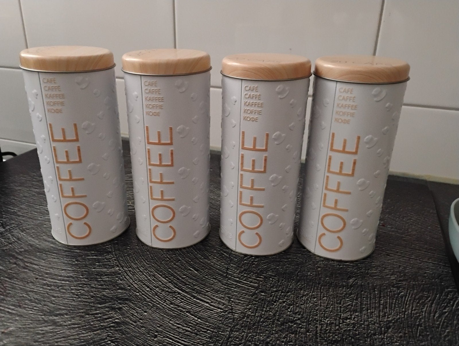 4 Koffiepads Voorraadbussen., Ophalen of Verzenden, Pot, Bus of Blik