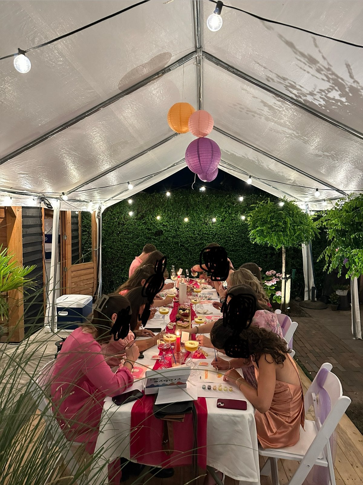 Mooie witte Partytent 8 x 4 meter te huur, Ophalen, Opvouwbaar, Partytent, Zo goed als nieuw