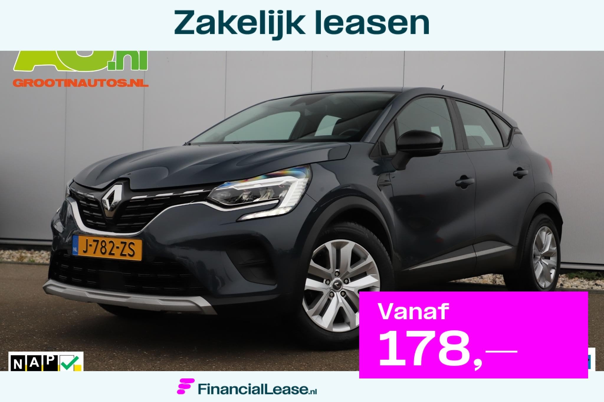 Renault Captur 1.0 TCe 100 Bi-Fuel Zen 101PK Navigatie Carpl, Voorwielaandrijving, Gebruikt, Euro 6, Met garantie (alle)
