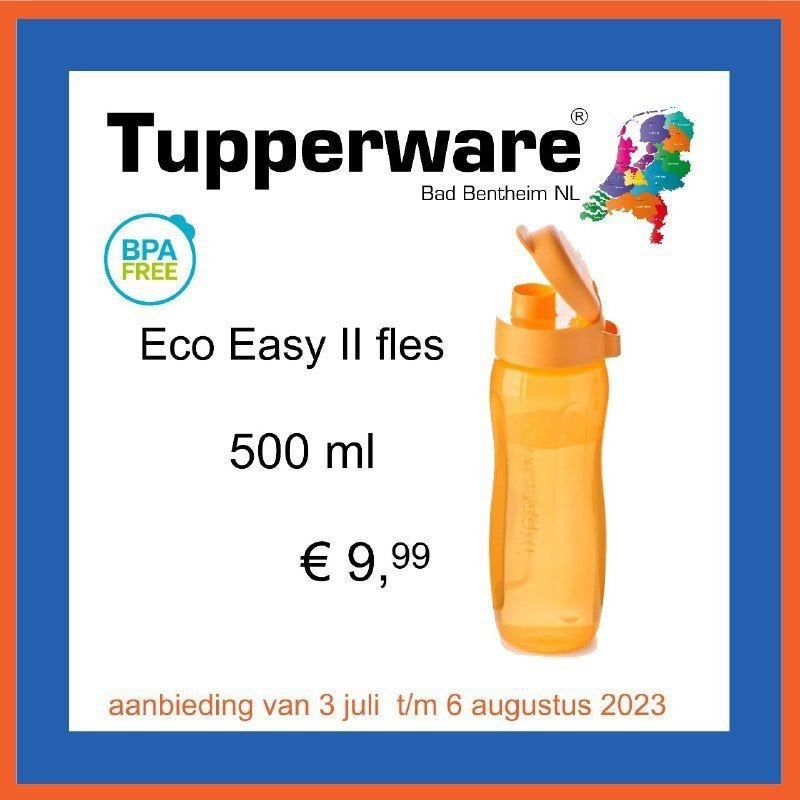 Tupperware ecofles II, 500ml , nieuw, 500 ml, Nieuw, Oranje, Ophalen of Verzenden