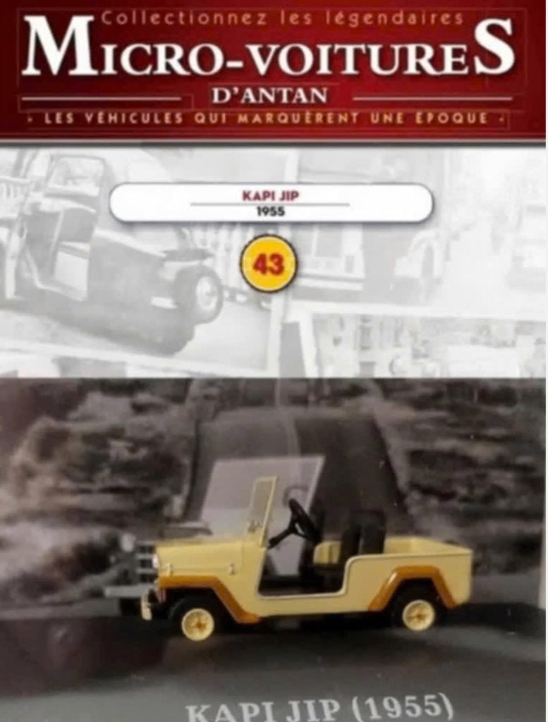Kapi JIP 1955 schaal 1/43 MICRO d'antan auto's # 43, Verzenden, Nieuw, Auto, Overige merken
