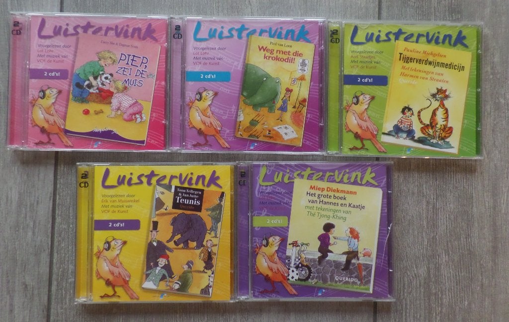 Luistervink CD 5 x, Boeken, Ophalen of Verzenden, Cd, Kind