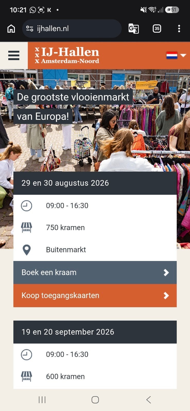 Hoekkraam Zondag 30 Augustus  !