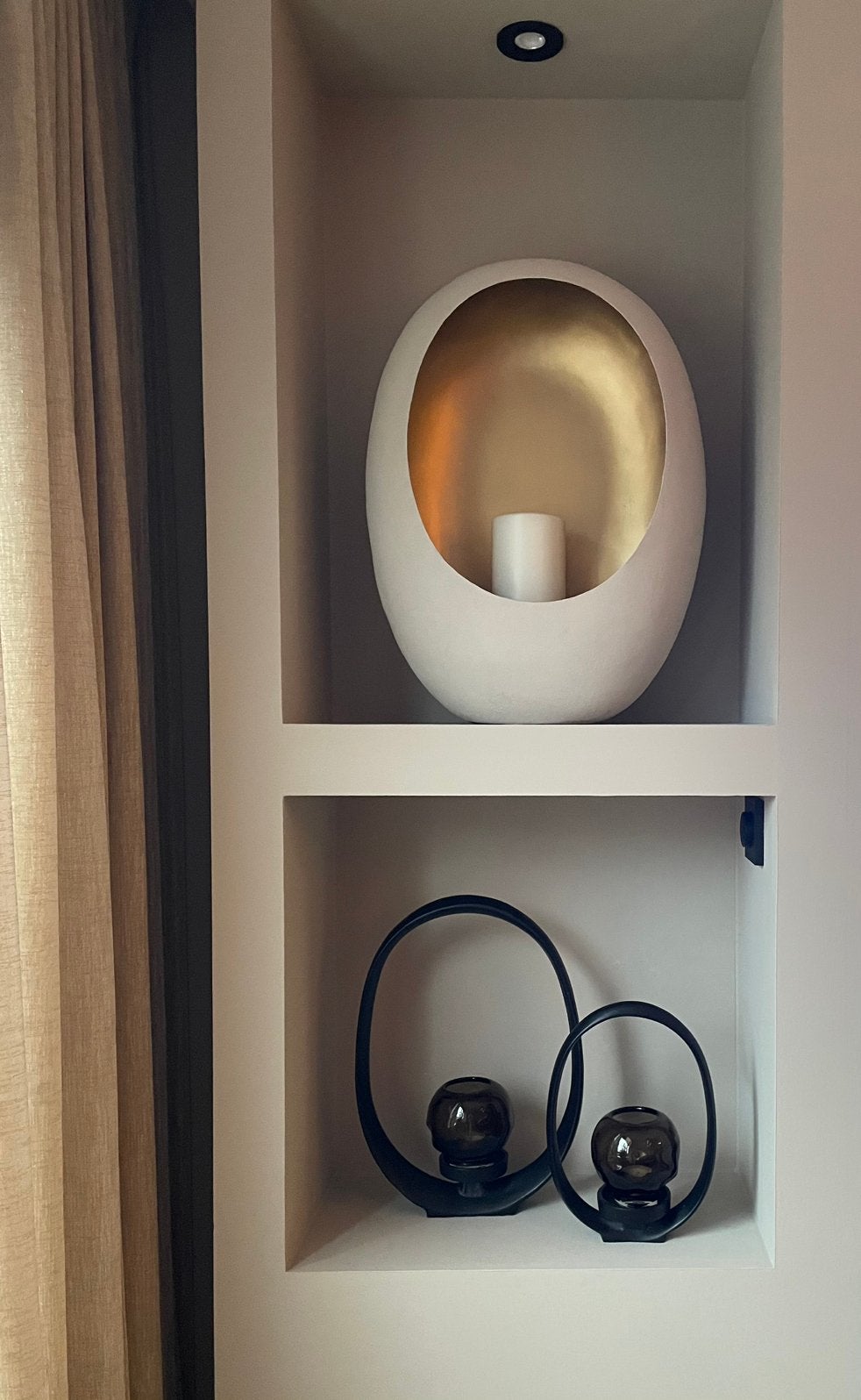 Prachtige egg kandelaar, Ophalen of Verzenden, Zo goed als nieuw