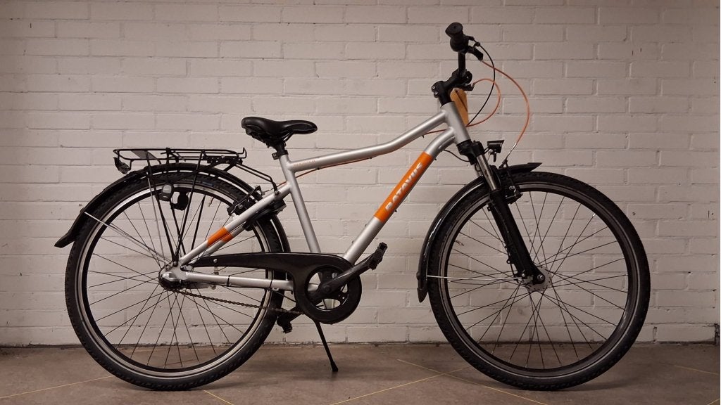 Sparta Booster 26/44cm 3v Zilver/Oranje 1.5jr Jongensfiets, Batavus, Velgrem, Info@batavus.nl, Handrem