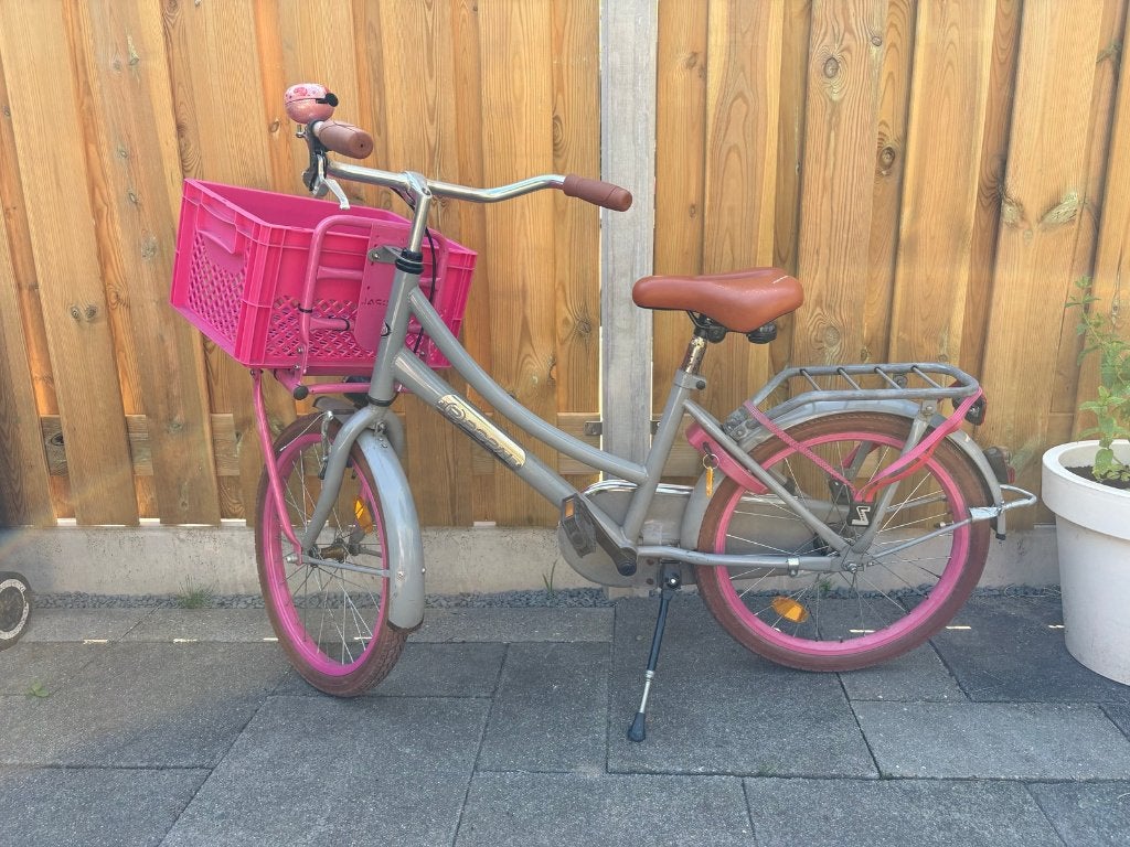 Meisjesfiets (Popal, 20 inch, in prima staat), Fietsen en Brommers, Fietsen | Meisjes, Ophalen, Terugtraprem, Gebruikt, Handrem