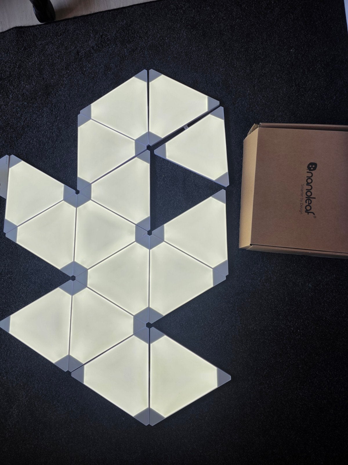 Nanoleaf Aurora Smart LED 15 Lichtpanelen - Uitbreidbaar, Ophalen, Overige merken, Gebruikt, Kunststof