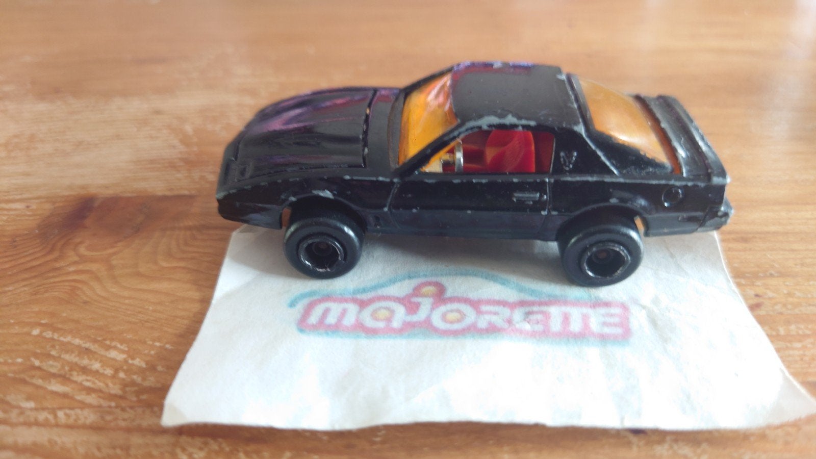 Majorette nr.248 Pontiac Firebird - Zwart Diecast Model, Ophalen of Verzenden, Zo goed als nieuw, Auto, Majorette