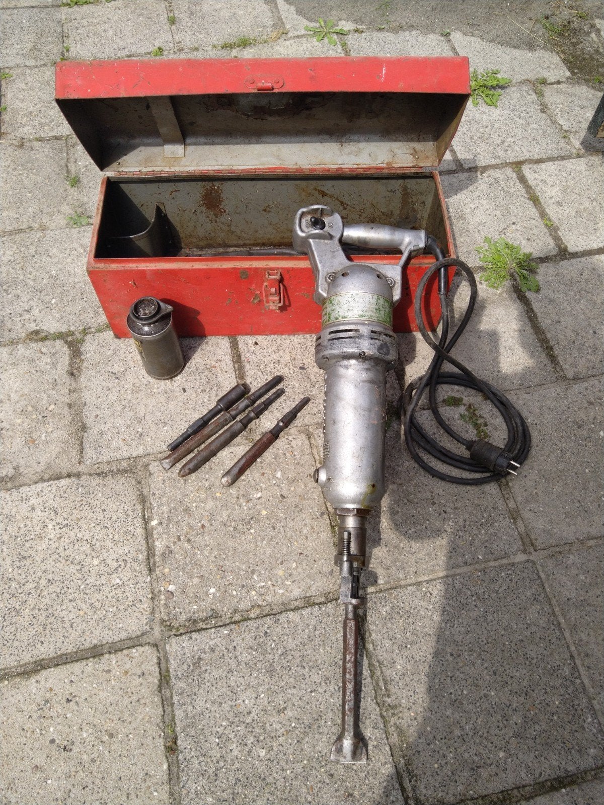 Kango Sloophamer 625 Watt met beitels, Ophalen, Boor- en/of Breekhamer, Klopboormechanisme, Gebruikt