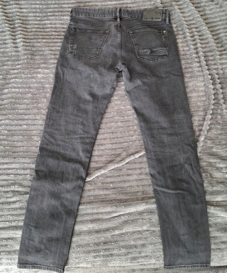 Gedragen grijze jeans van Cast Iron 34-32, W32 (confectie 46) of kleiner, Ophalen of Verzenden, Gedragen, Cast Iron