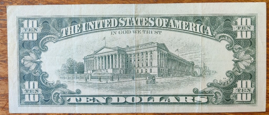 Bankbiljet USA 10 Dollar 1969, Verzenden, Noord-Amerika, Los biljet