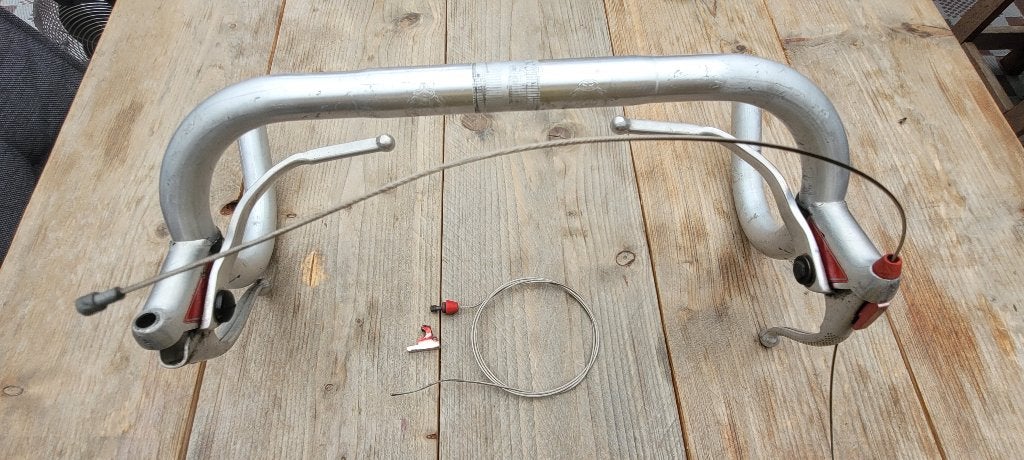 Vintage Racestuur, Fietsen en Brommers, Fietsonderdelen, Gebruikt, Stuur, Ophalen of Verzenden, Aluminium