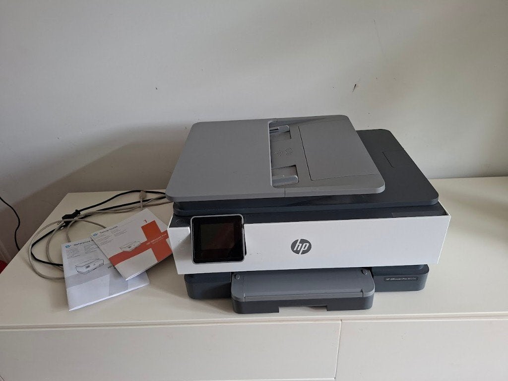 HP OfficeJet 8022e printer, zgan, weinig gebruikt, Ophalen, Hp, Inkjetprinter, All-in-one