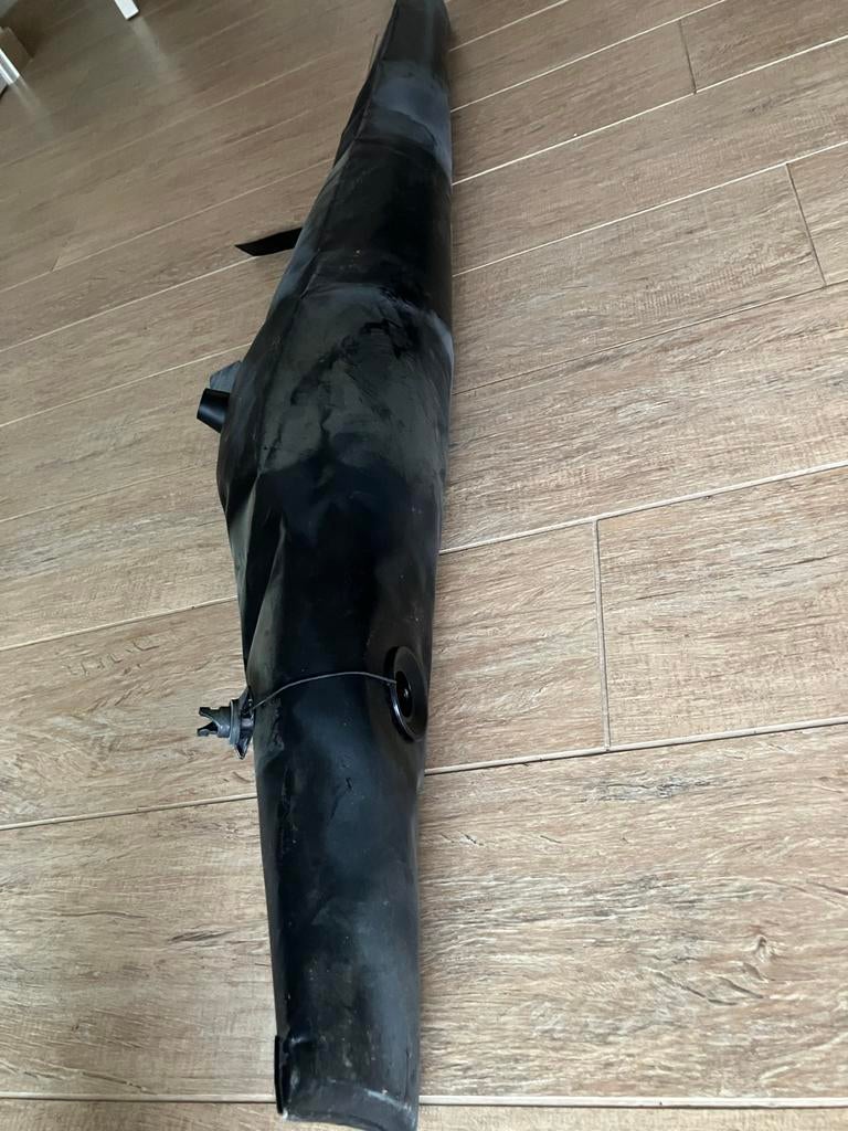 Zwarte opblaasbare kiel voor rubberboot, Watersport en Boten, Ophalen of Verzenden, Gebruikt