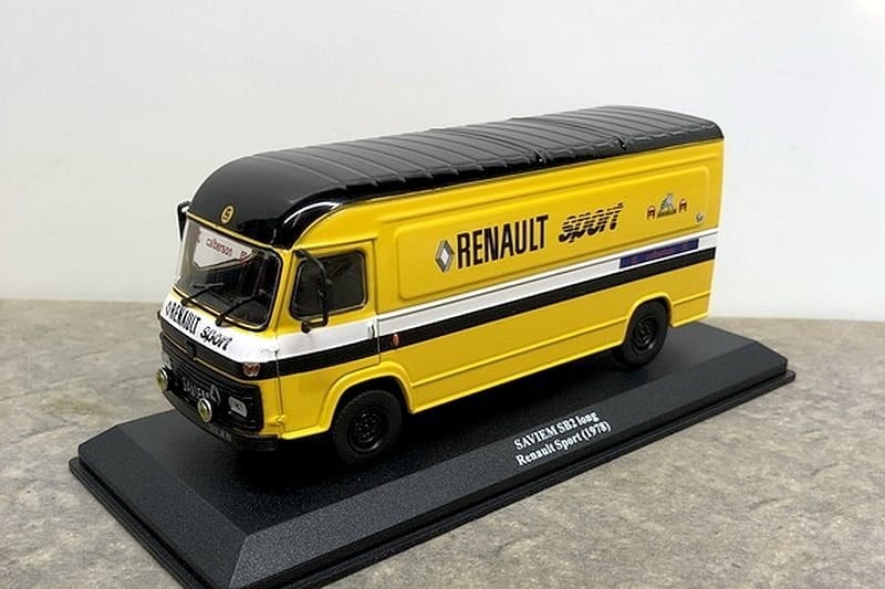Saviem SG2 Team Renault Sport & klein naslagwerkje, Ophalen of Verzenden, Nieuw, Bus of Vrachtwagen, Overige merken