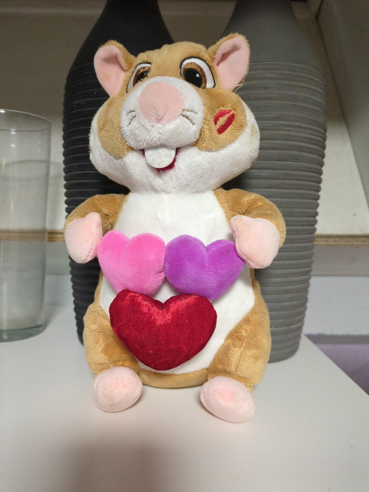 Leuke Hamster Knuffel met Hartjes - Rookvrij Huis, Albert Heijn, Ophalen of Verzenden