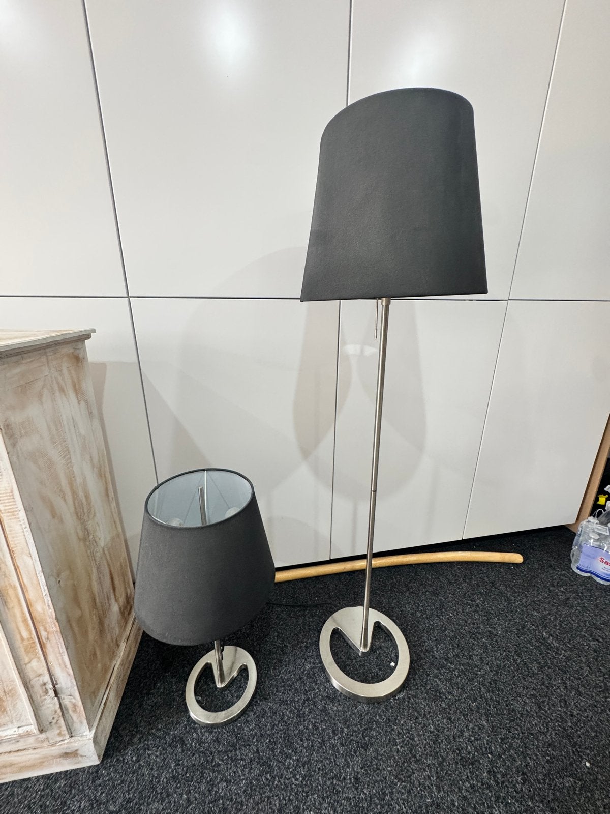 IKEA Nyfors Tafel- en Staande Lamp Set, Gebruikt, Zwart, IKEA, Modern