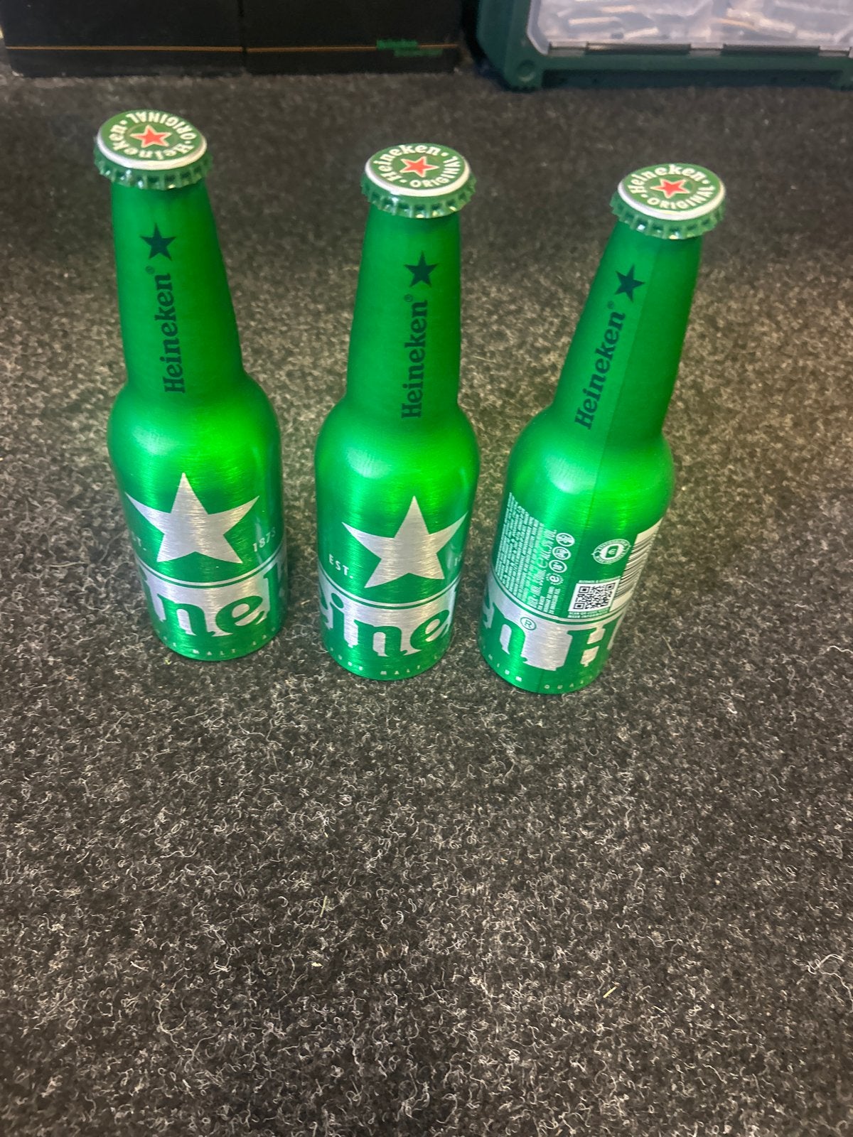 Heineken bierflesjes (3 stuks), Ophalen of Verzenden, Gebruikt