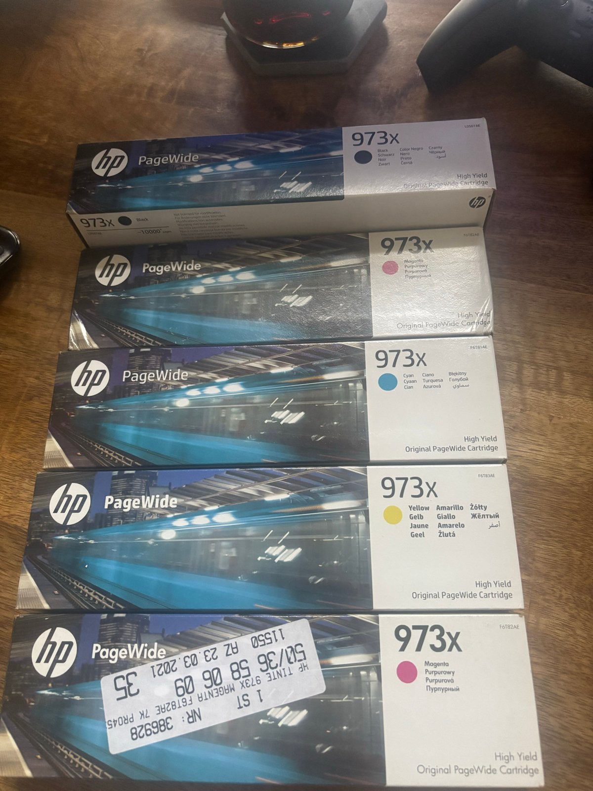 HP 973x Inkt Toner Set (5x) - Nieuw, Computers en Software, Ophalen of Verzenden, Nieuw, Cartridge