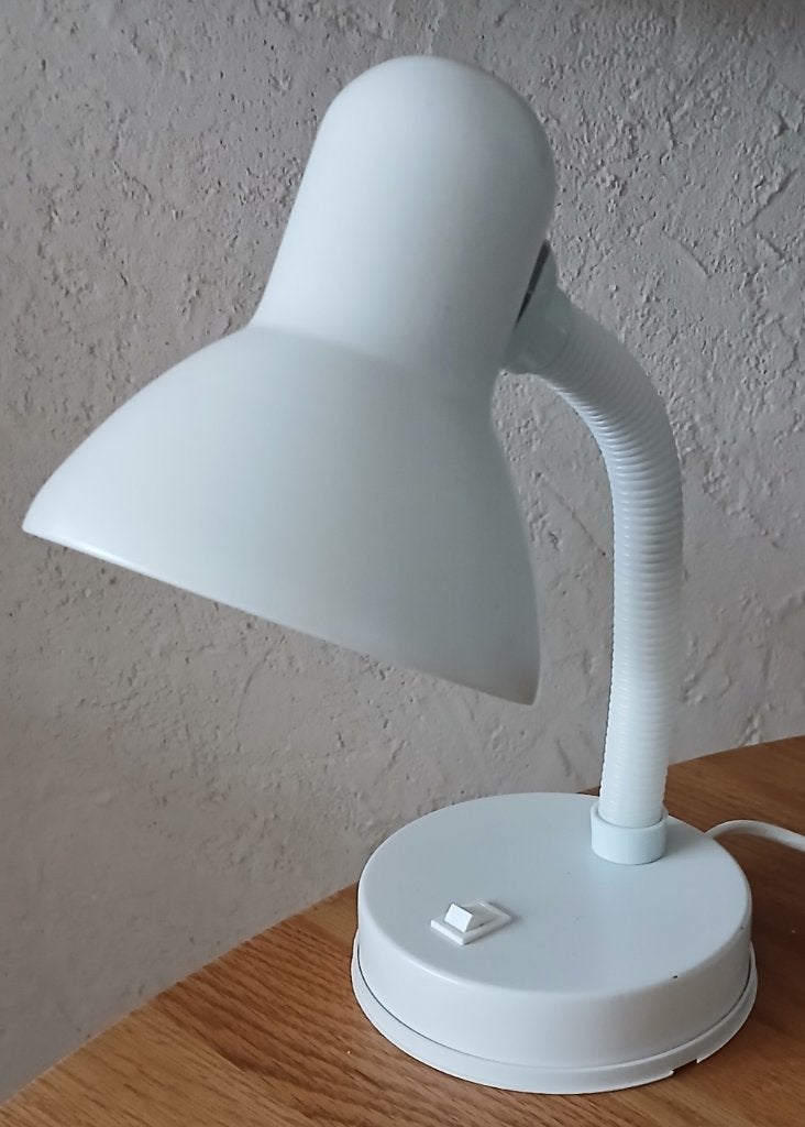 Lamp Tafellamp EGLO Basic wit H 30 cm, Eglo, Wit, Zo goed als nieuw, Metaal