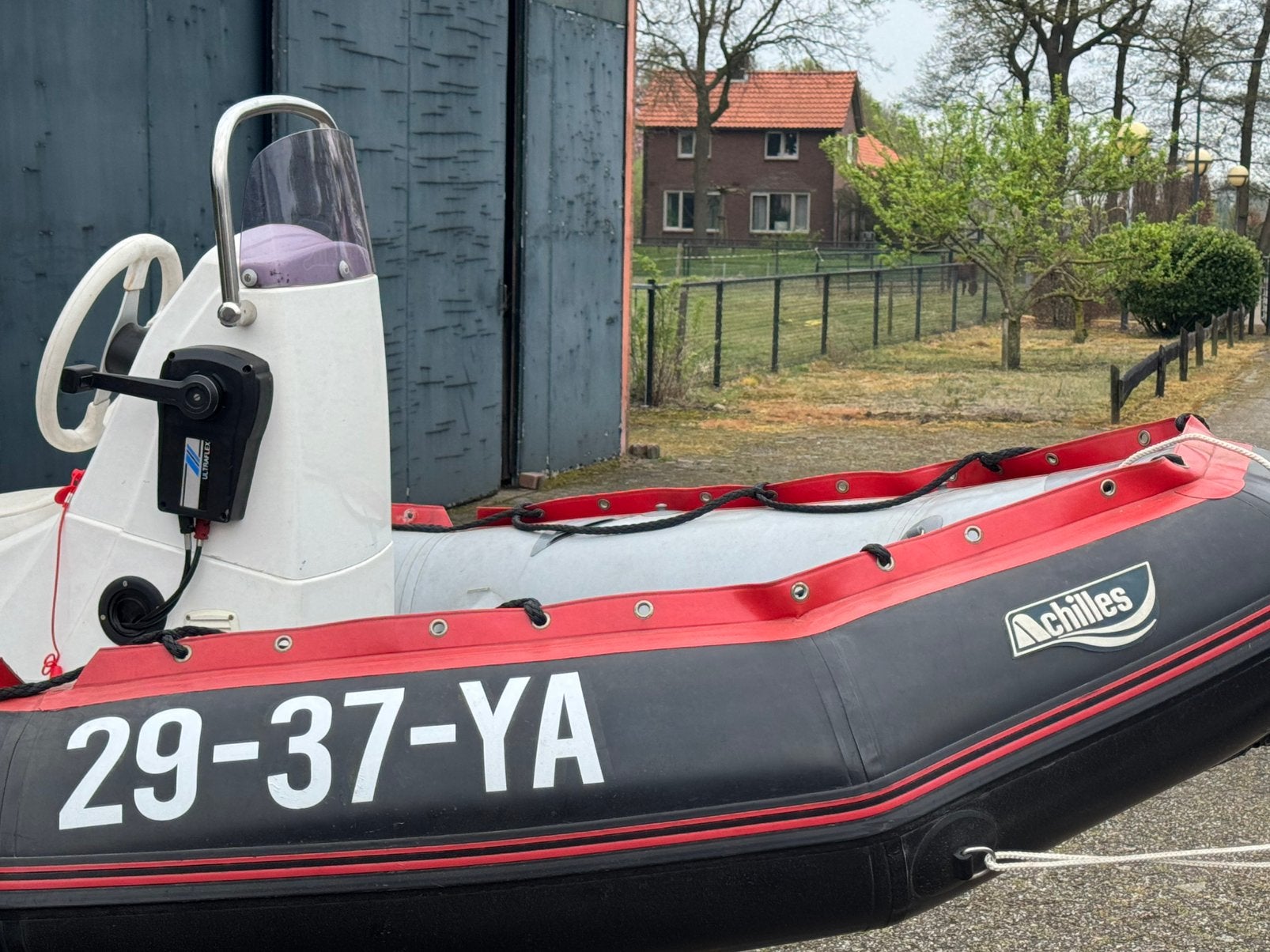 Rubberen boot met 40PK!! Incl trailer, 40 pk, Overige materialen, Ophalen, Overige merken