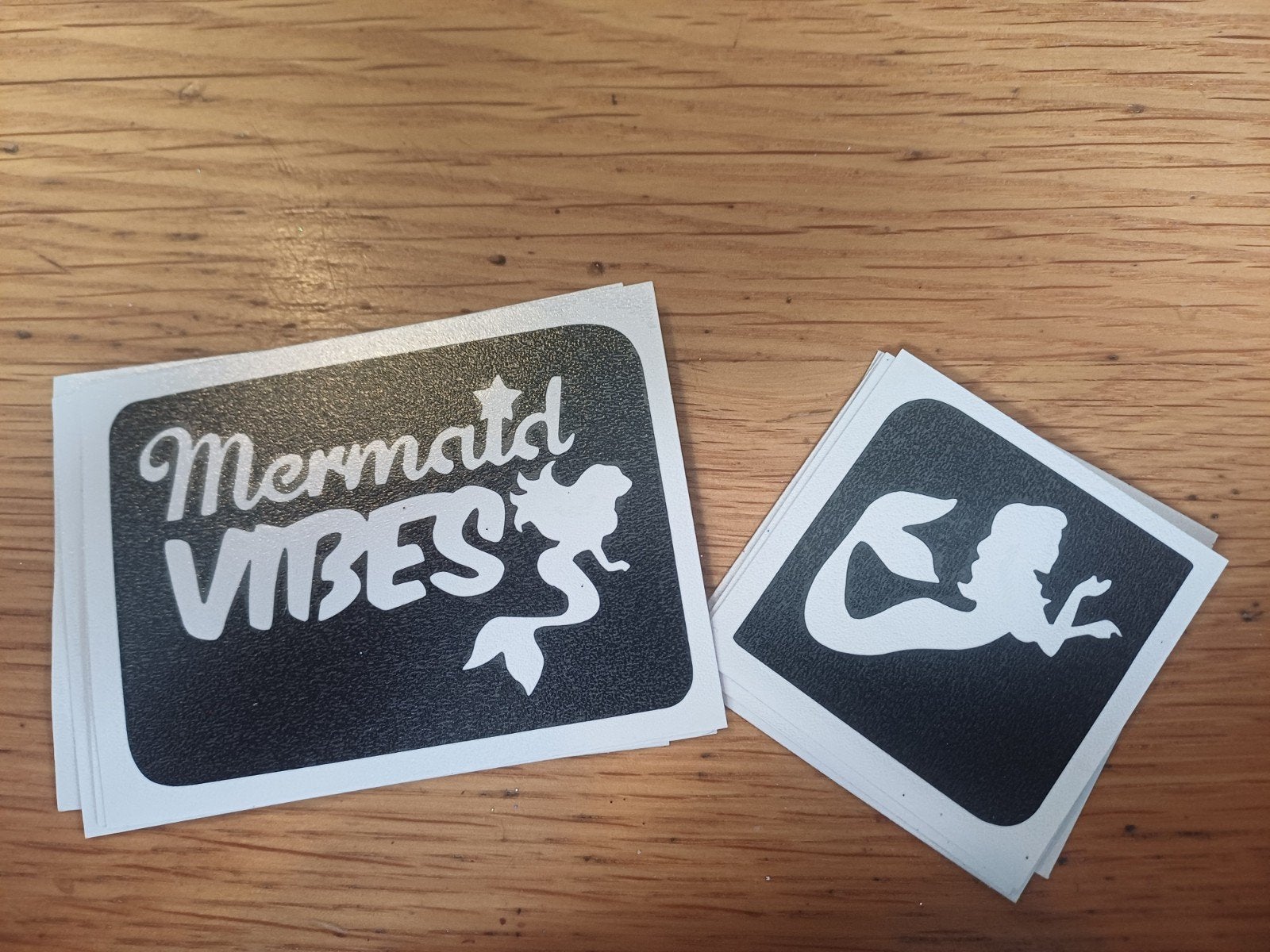 10 Glittertattoo sjablonen zeemeermin, Ophalen of Verzenden, Nieuw, Meisje
