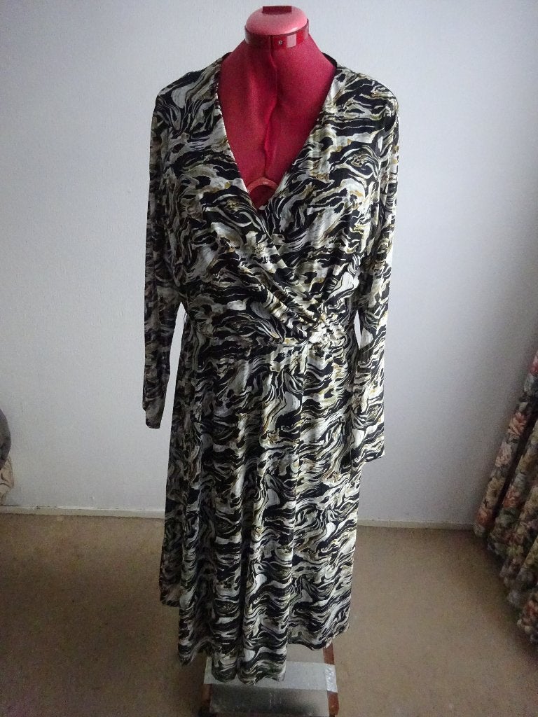 Norah midi jurk mt 46, Kleding | Dames, Meerkleurig, Maat 46/48 (XL) of groter, Ophalen of Verzenden, Zo goed als nieuw