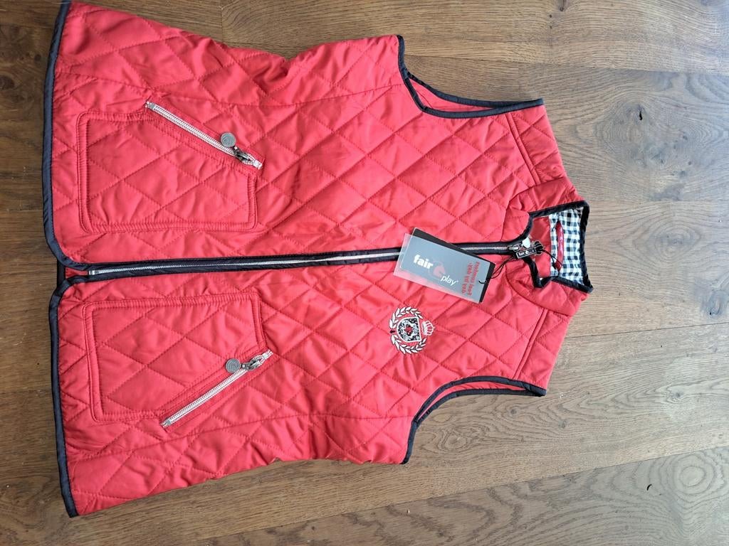 Fair play bodywarmer 164 en s wedstrijdjasje 48, Dieren en Toebehoren, Paardrijkleding, Fairplay. com, Dressuur, Zo goed als nieuw