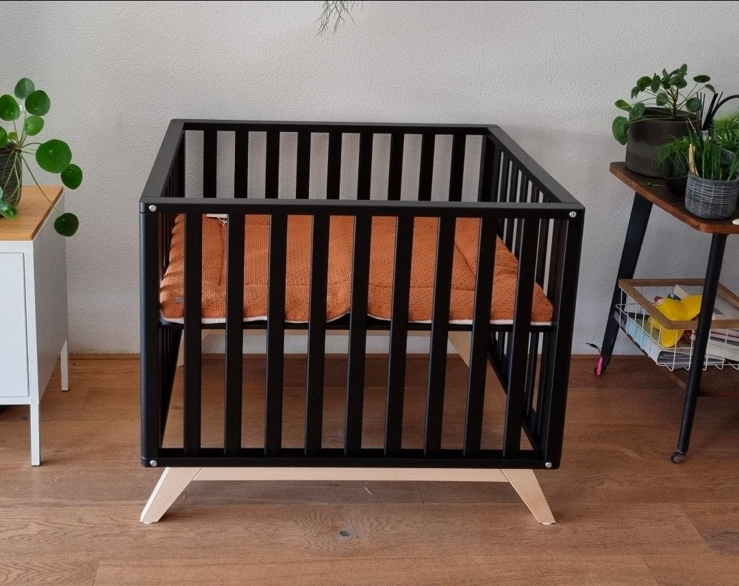 Bopita Lynn box zwart/naturel - Zeer goede staat, Ophalen, Zo goed als nieuw