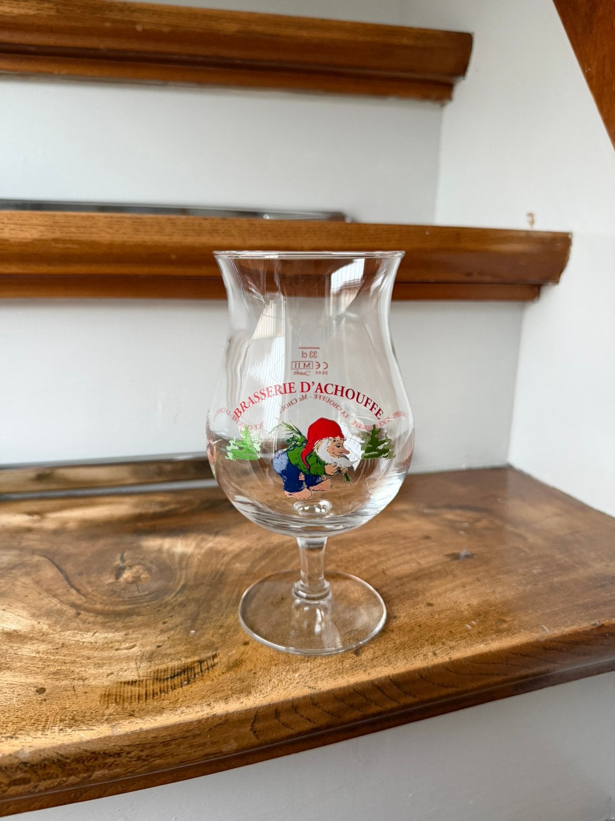 La chouffe bierglas 0,33L, Ophalen of Verzenden, Zo goed als nieuw, Glas of Glazen, Overige merken