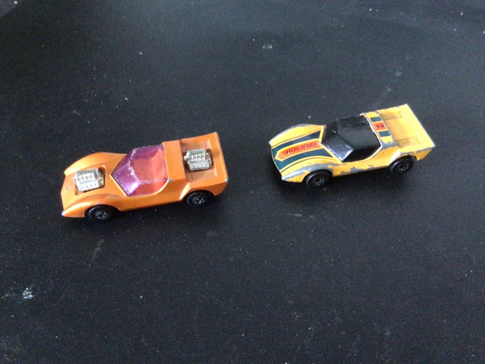 Matchbox super gt (1985) en gruesome twosome nr4 ( 1971), Ophalen of Verzenden, Gebruikt, Auto
