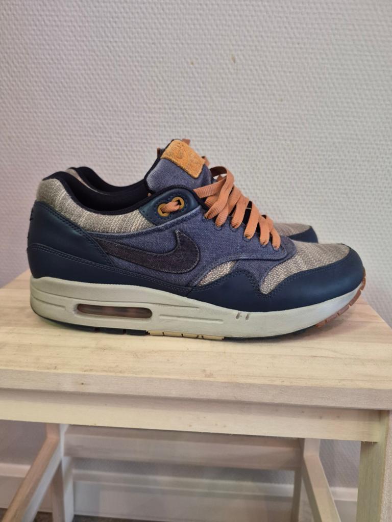 Nike Air Max 1 Premium Midnight Navy - Maat 43, Blauw, Nike, Ophalen of Verzenden, Sneakers of Gympen