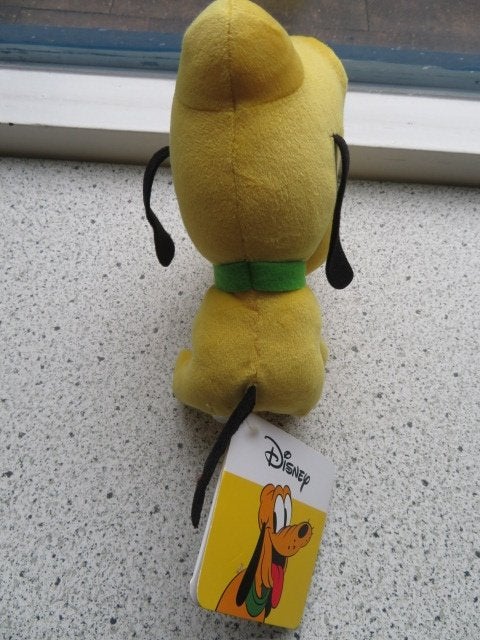 Disney Hond Pluto meet ca 18 cm zacht velours, Disney, Disney, Geel, Nieuw