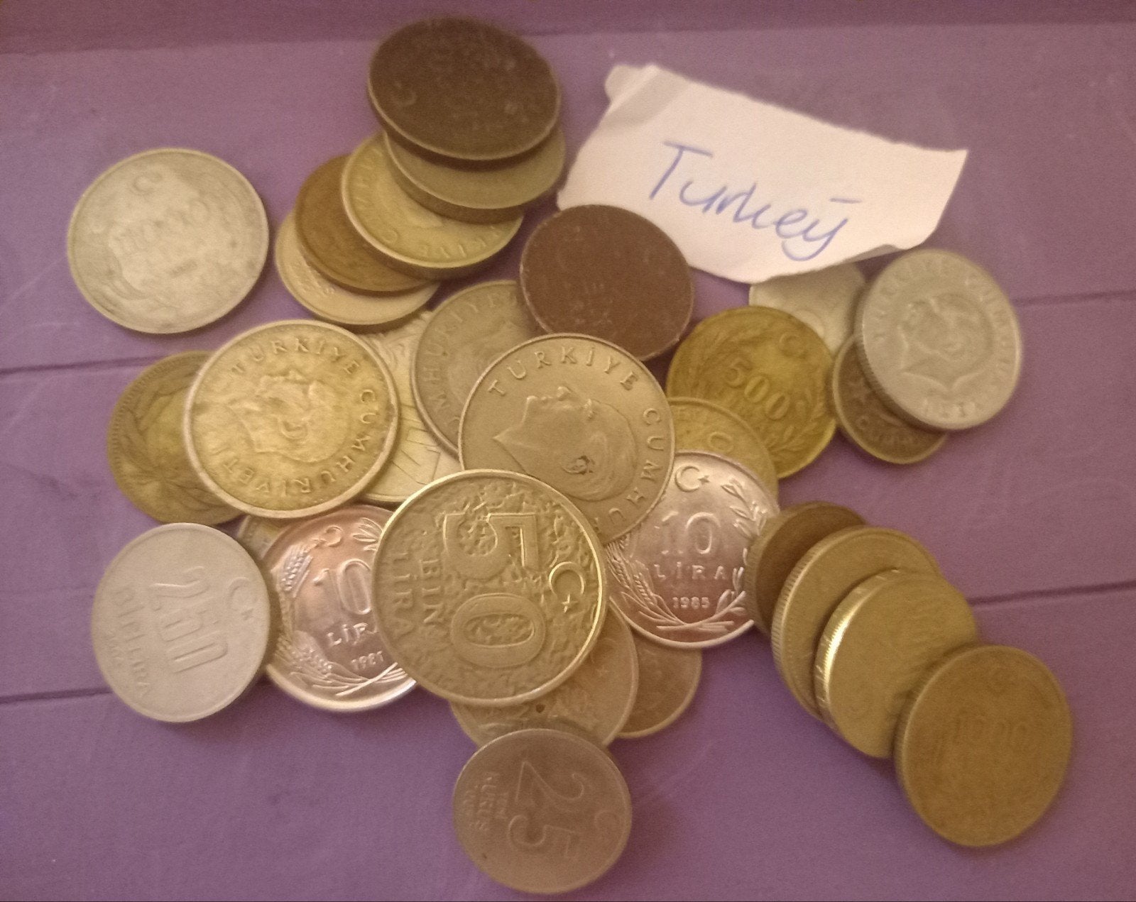 munten uit Turkije, Ophalen of Verzenden