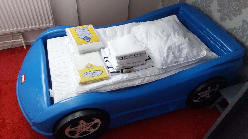 Little Tikes Auto Bed, Kinderen en Baby's, Kinderkamer | Bedden, Lattenbodem, Gebruikt, 70 tot 85 cm, Ophalen of Verzenden