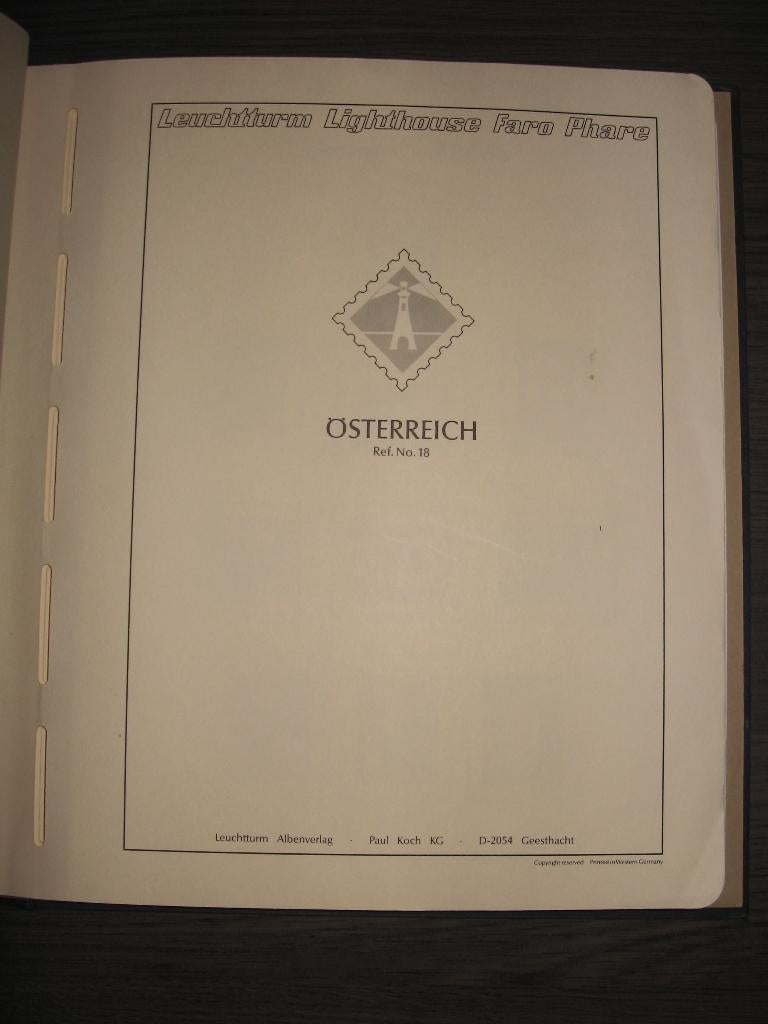 Verzameling Oostenrijk 1971 t/m 1987 op Leuchtturm bladen., Verzenden, Buitenland