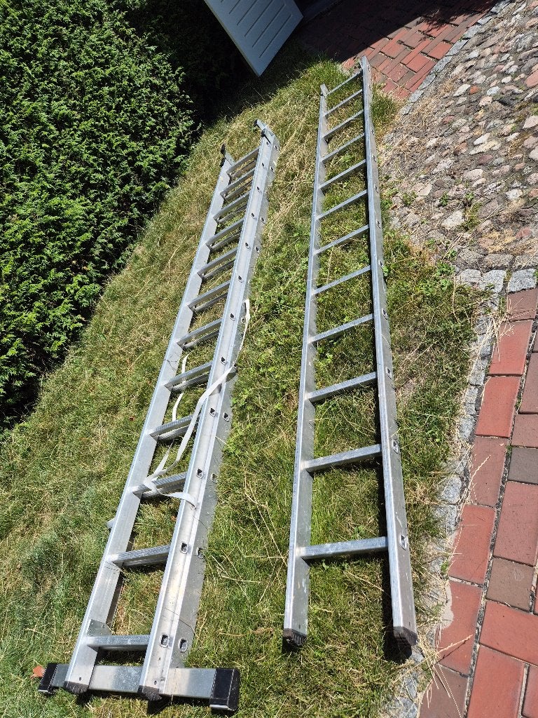 Grote ladder, Doe-het-zelf en Verbouw, Ladders en Trappen, Ophalen, Gebruikt, Ladder, Opvouwbaar of Inschuifbaar