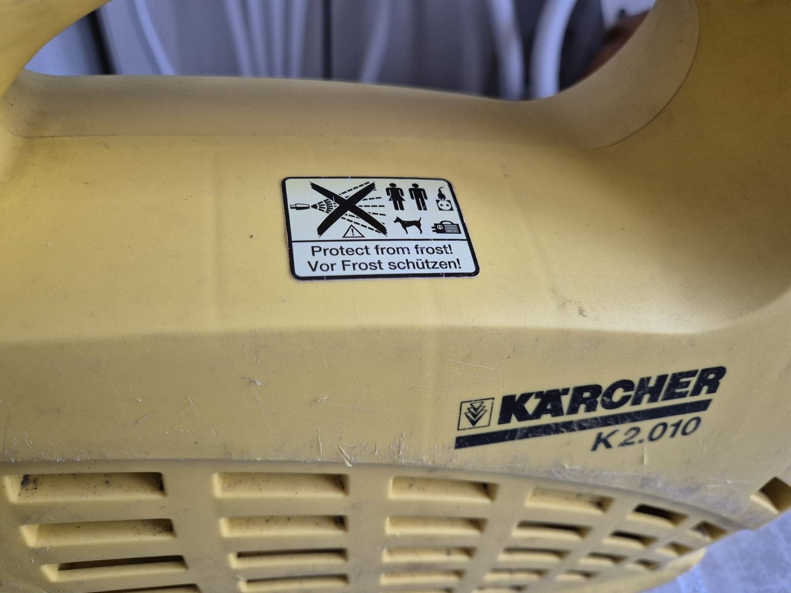 Kärcher K2.010 Hogedrukreiniger - Compact en Krachtig, Doe-het-zelf en Verbouw, Reinigingsmachines, Ophalen, Gebruikt, Overige typen