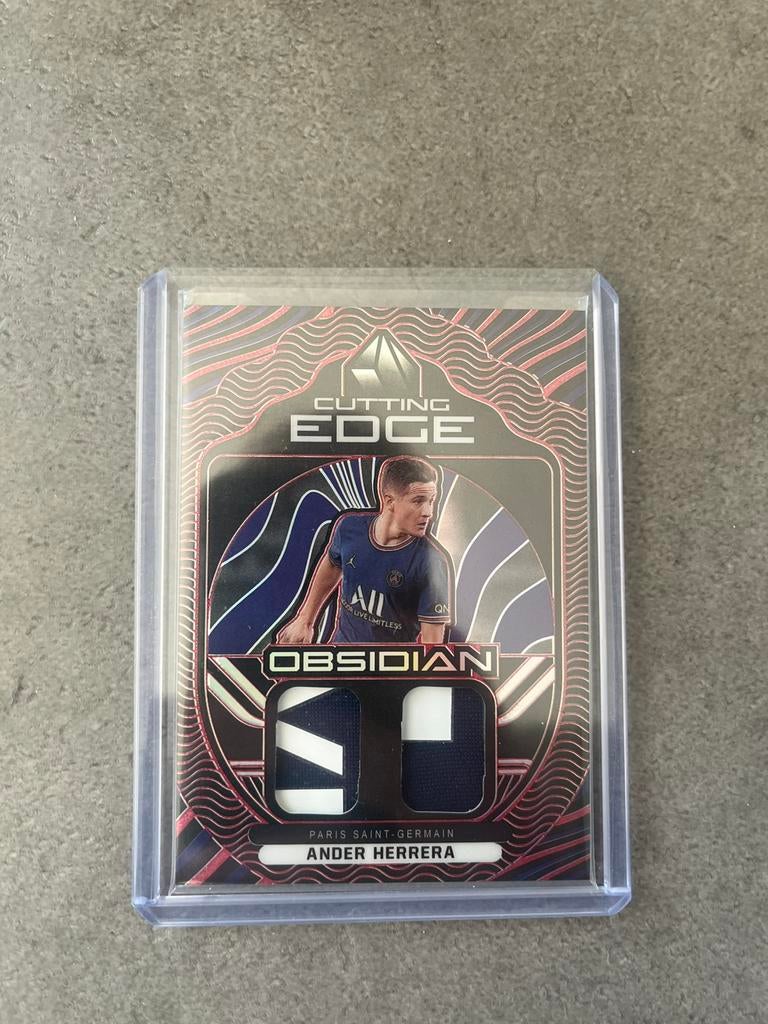 2021-22 Panini Obsidian Ander Herrera Cutting Edge Patch /25, Verzenden, Zo goed als nieuw, Plaatje