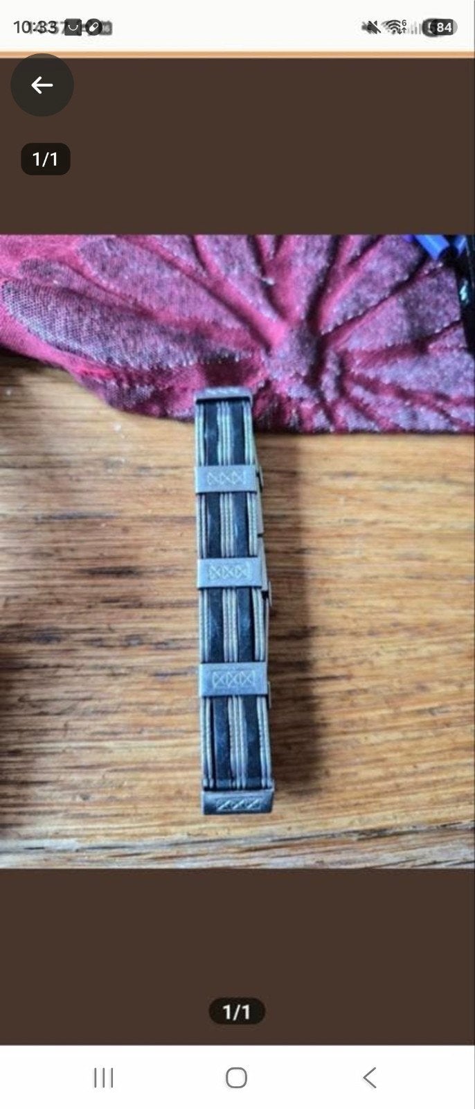 stalen heren armband, Ophalen, Zo goed als nieuw, Zilver, Staal